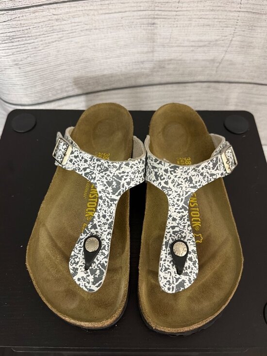Birkenstock Shoes - Birkenstock Speckled Gizeh Sandals Size 38